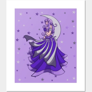 Violet Moon Belly Dancer Posters and Art